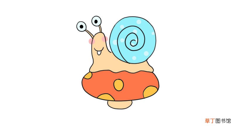 蜗牛简笔画怎么画