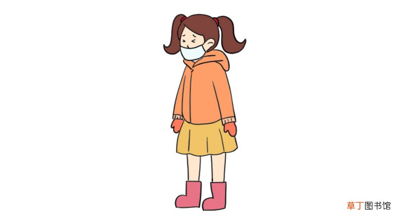 小孩戴口罩简笔画 小孩戴口罩简笔画怎么画