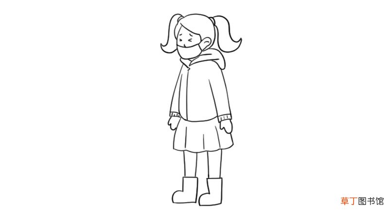 小孩戴口罩简笔画 小孩戴口罩简笔画怎么画