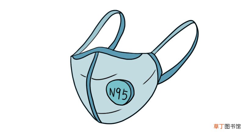 n95口罩简笔画画法 n95口罩简笔画