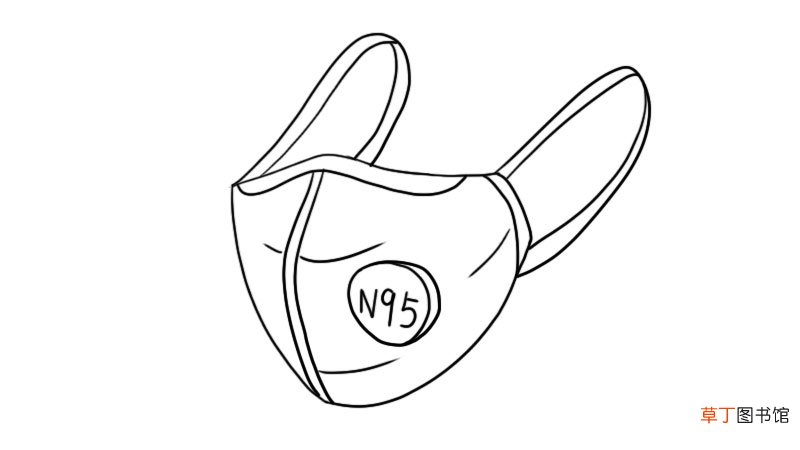 n95口罩简笔画画法 n95口罩简笔画