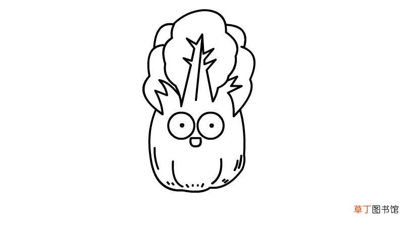 白菜简笔画画法 白菜简笔画