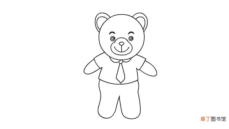 布偶熊简笔画