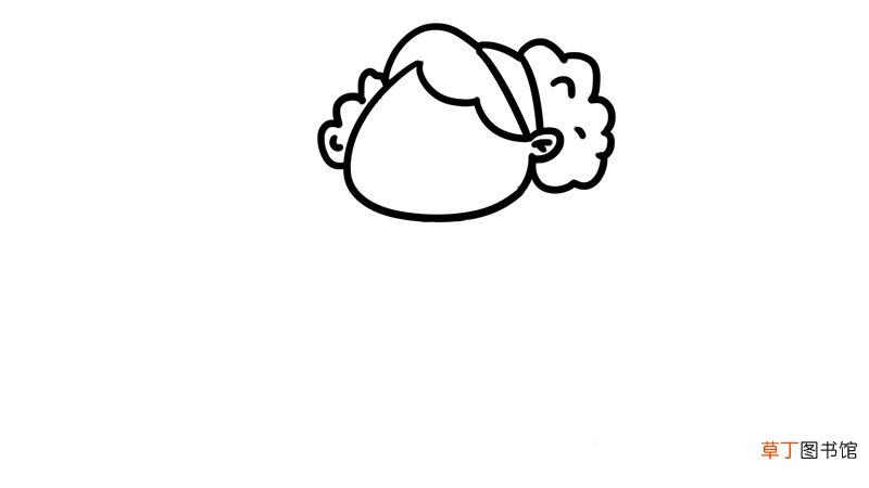 寒食节做青团简笔画