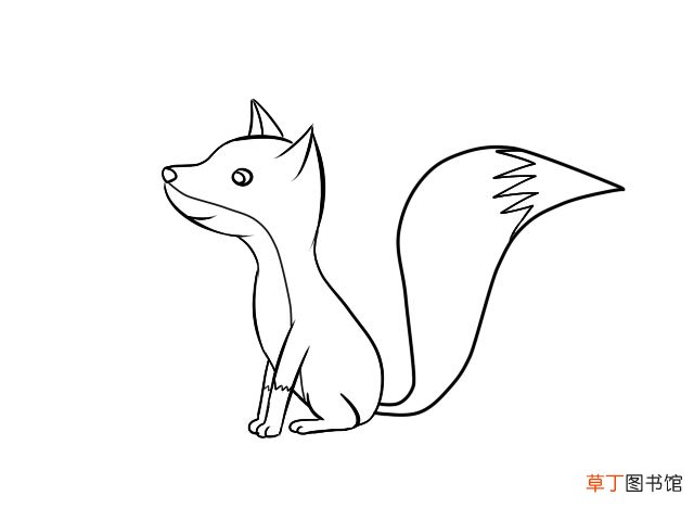 狐狸简笔画 零基础学狐狸简笔画