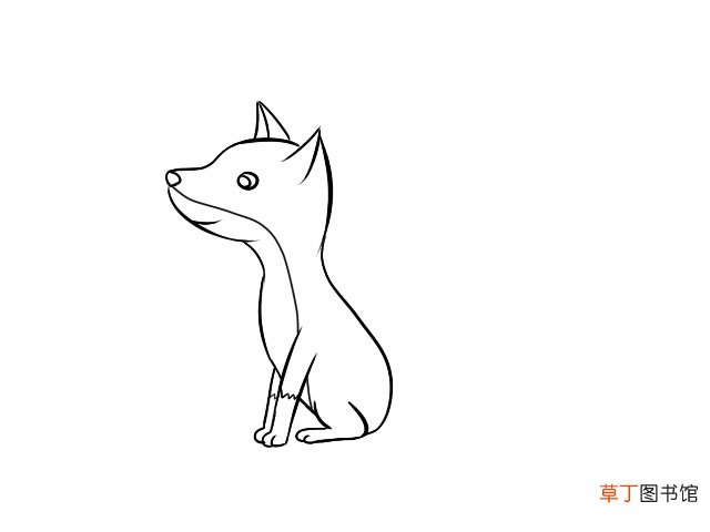 狐狸简笔画 零基础学狐狸简笔画