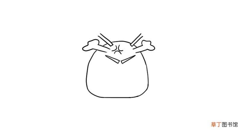 生气表情简笔画