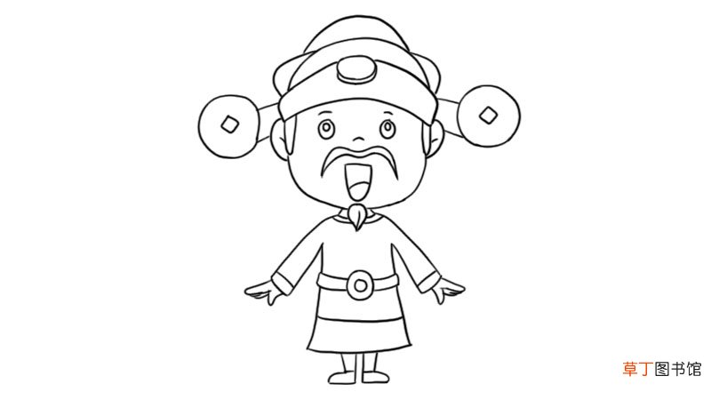 财神爷简笔画