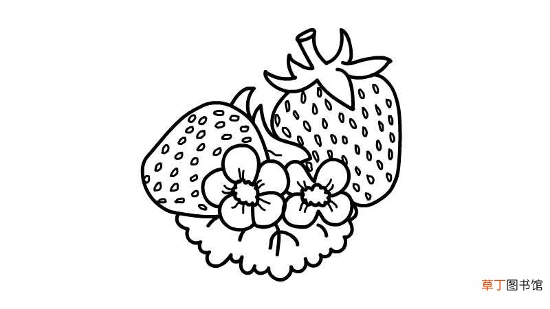 草莓和花简笔画 草莓和花简笔画怎么画