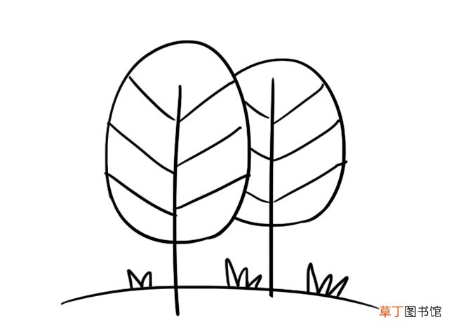 树林简笔画 树林简笔画画法