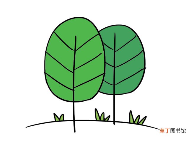 树林简笔画 树林简笔画画法