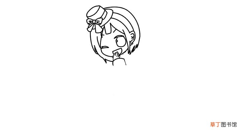 q版小女孩简笔画