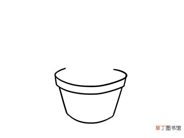 盆栽简笔画 盆栽的简单画法