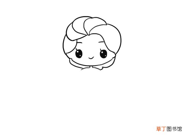 艾莎q版简笔画