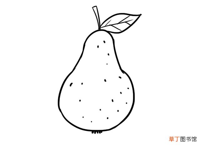 梨子简笔画 梨子的简单画法