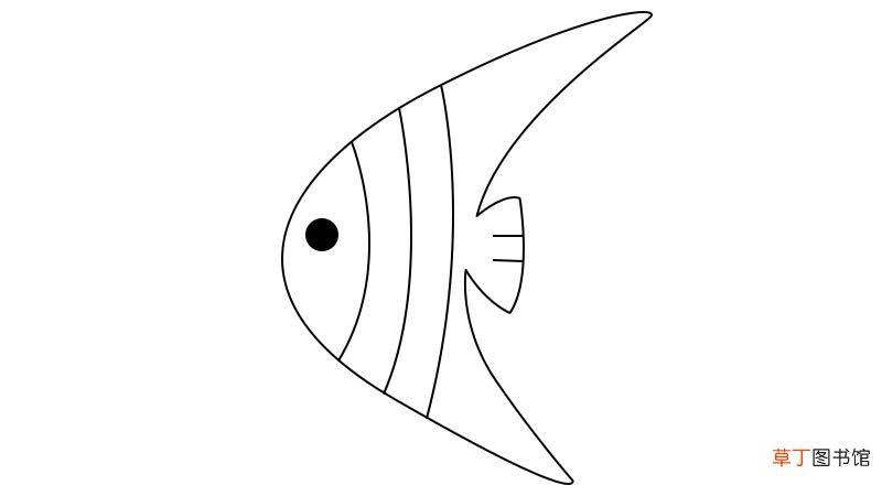 三角鱼简笔画 三角鱼的画法
