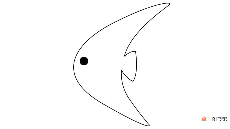 三角鱼简笔画 三角鱼的画法