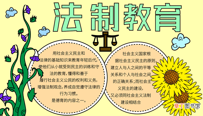 法制安全手抄报 法制教育手抄报怎么画