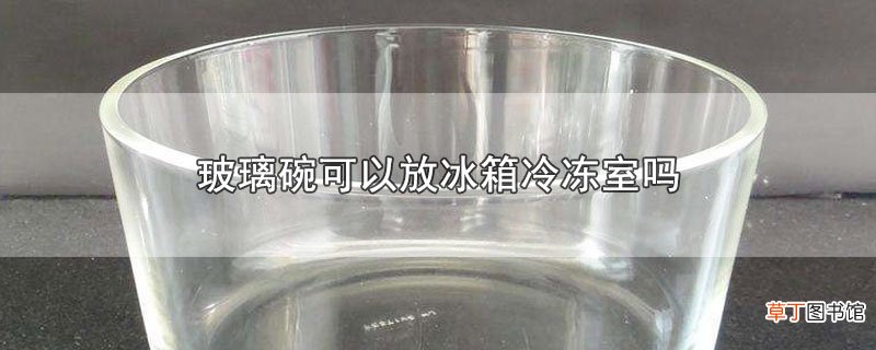 玻璃碗可以放冰箱冷冻室吗