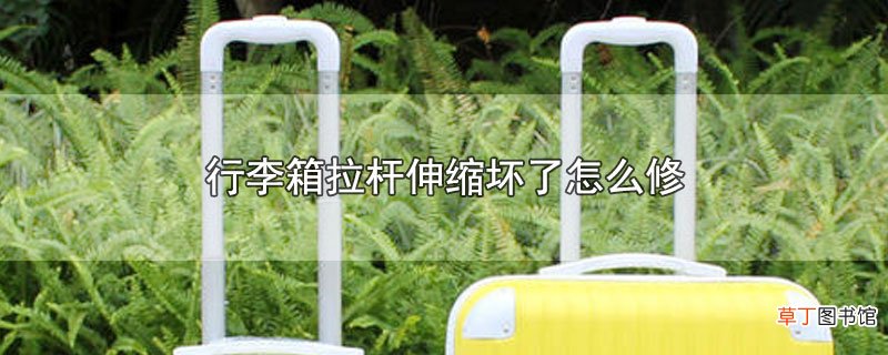 行李箱拉杆伸缩坏了怎么修