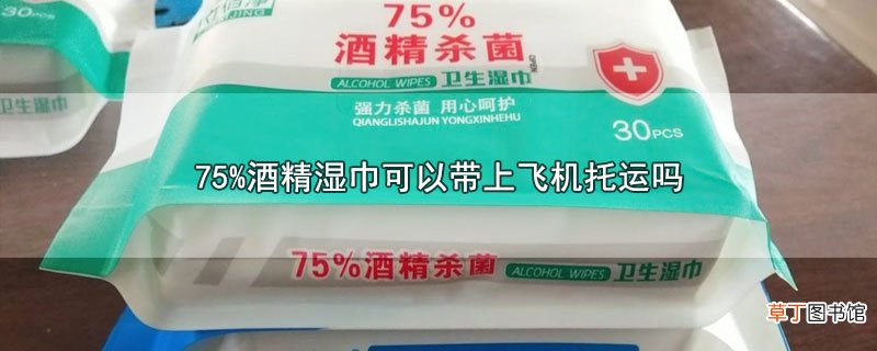 75%酒精湿巾可以带上飞机托运吗