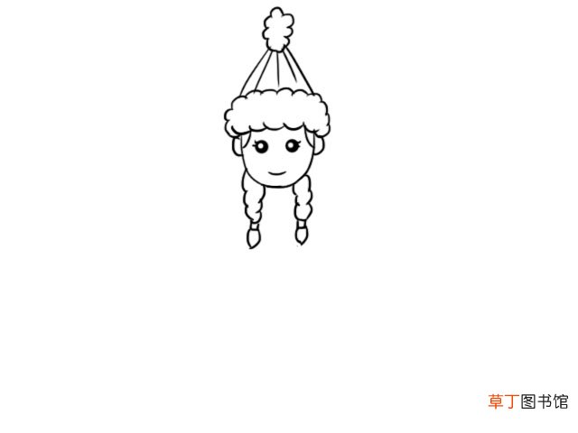 哈萨克族服饰简笔画 哈萨克族服饰的画法