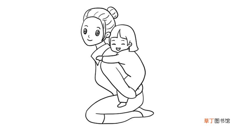 母亲节简笔画该怎么画母亲节简笔画画法
