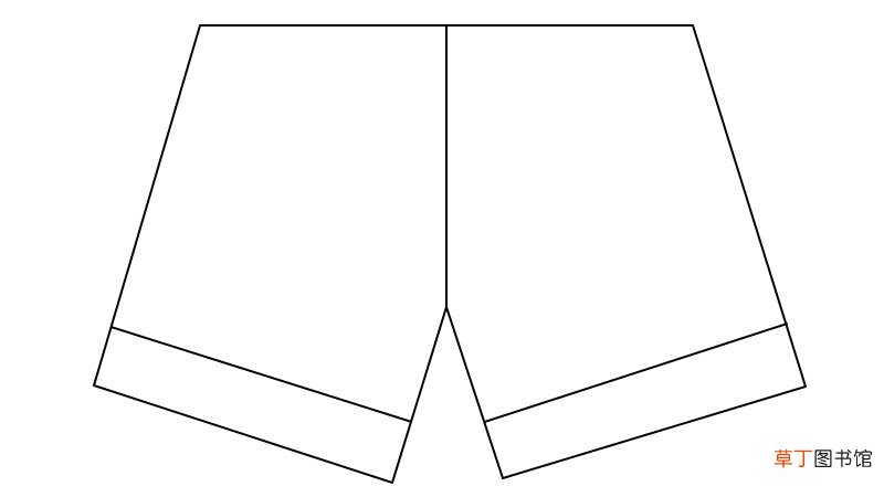 短裤简笔画 短裤的画法