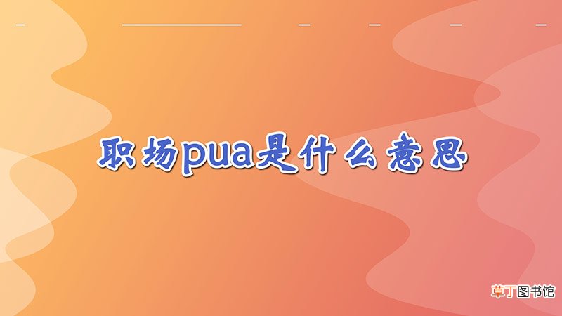 职场pua是什么意思