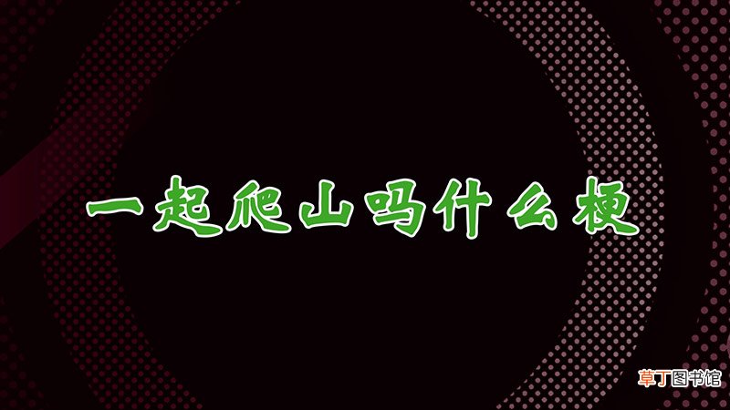 一起爬山吗什么梗