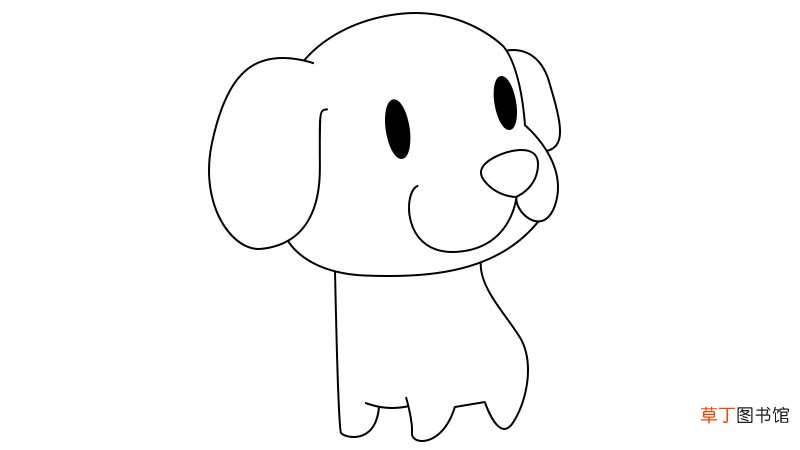 狗简笔画 狗的画法