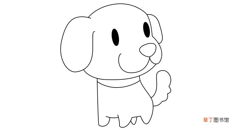 狗简笔画 狗的画法