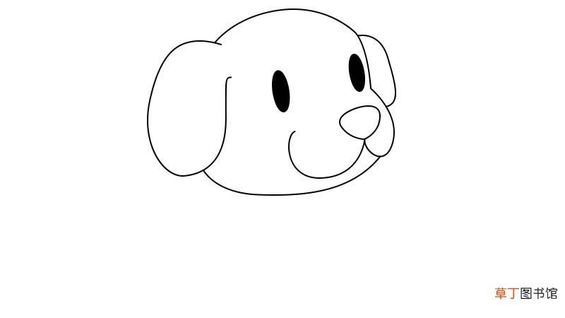狗简笔画 狗的画法