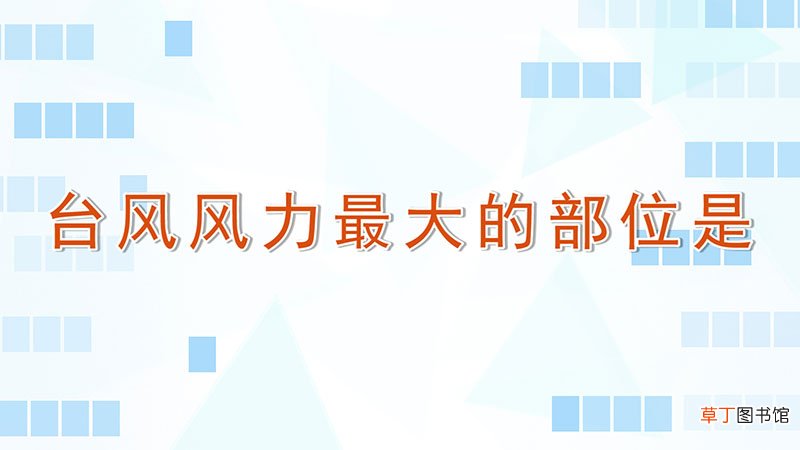 台风风力最大的部位是