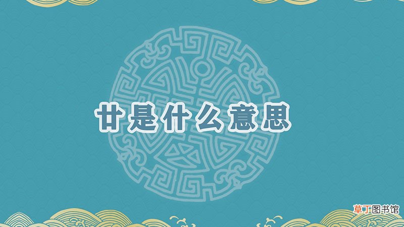廿是什么意思