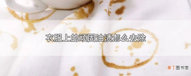 衣服上的顽固油渍怎么去除