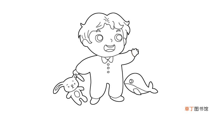 小孩子简笔画怎么画小孩子简笔画画法