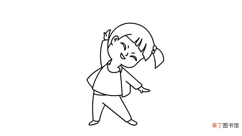 动画人物简笔画少女 动画人物少女的画法