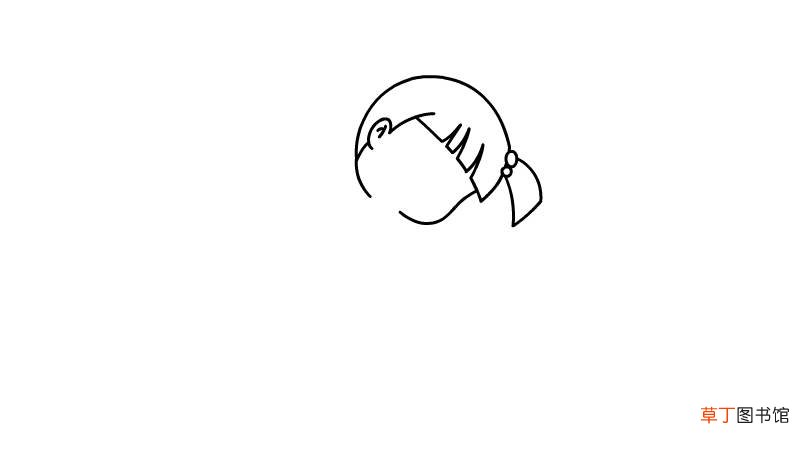 动画人物简笔画少女 动画人物少女的画法