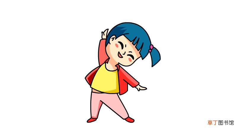 动画人物简笔画少女 动画人物少女的画法