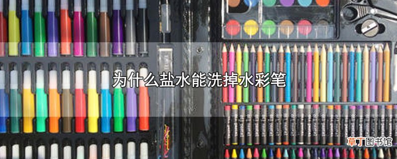 为什么盐水能洗掉水彩笔