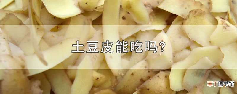 土豆皮能吃吗?