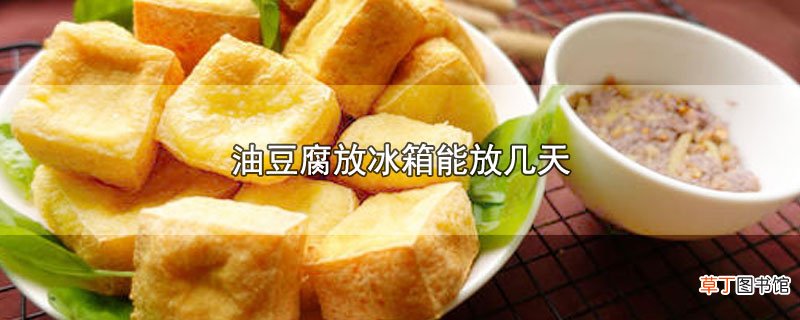 油豆腐放冰箱能放几天