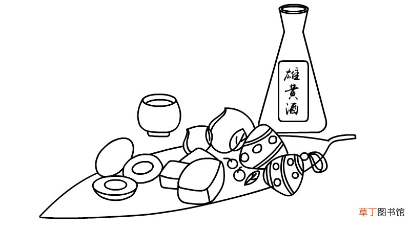 端午节食物简笔画怎么画端午节食物简笔画画法