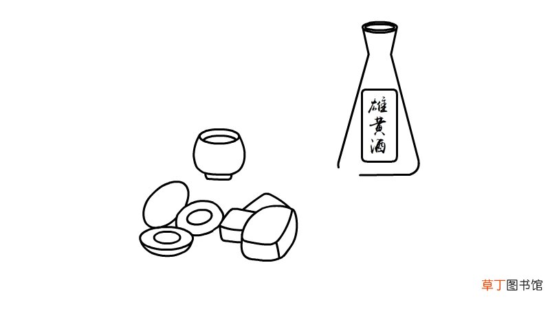 端午节食物简笔画怎么画端午节食物简笔画画法