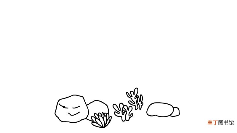 海底世界简笔画的画法海底世界简笔画的步骤