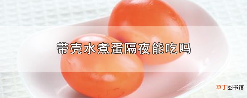 带壳水煮蛋隔夜能吃吗