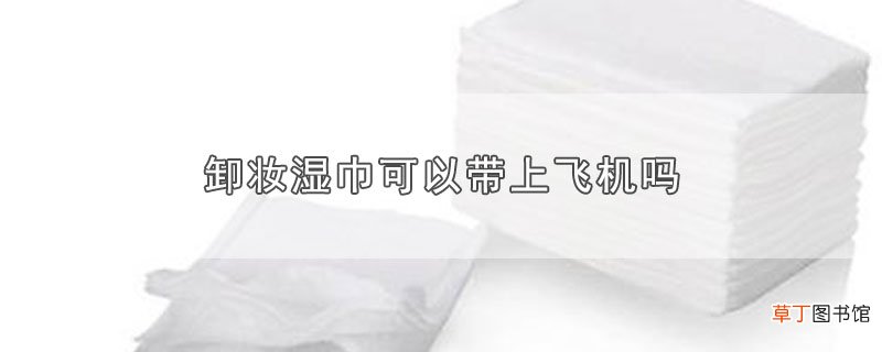 卸妆湿巾可以带上飞机吗