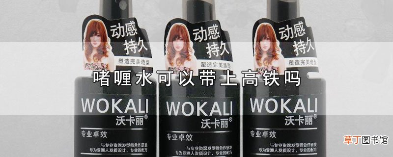 啫喱水可以带上高铁吗