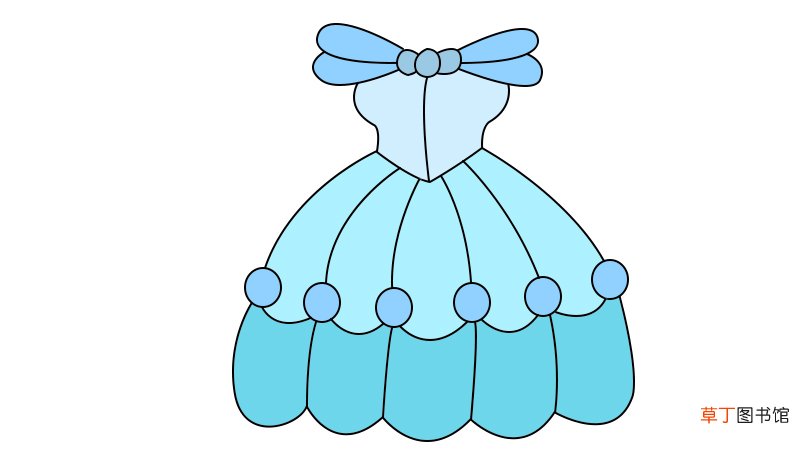 公主裙简笔画